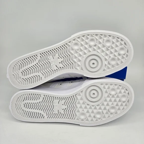 New adidas Nizza Platform Triple White Women's Shoes Size 10 - Picture 7 of 8